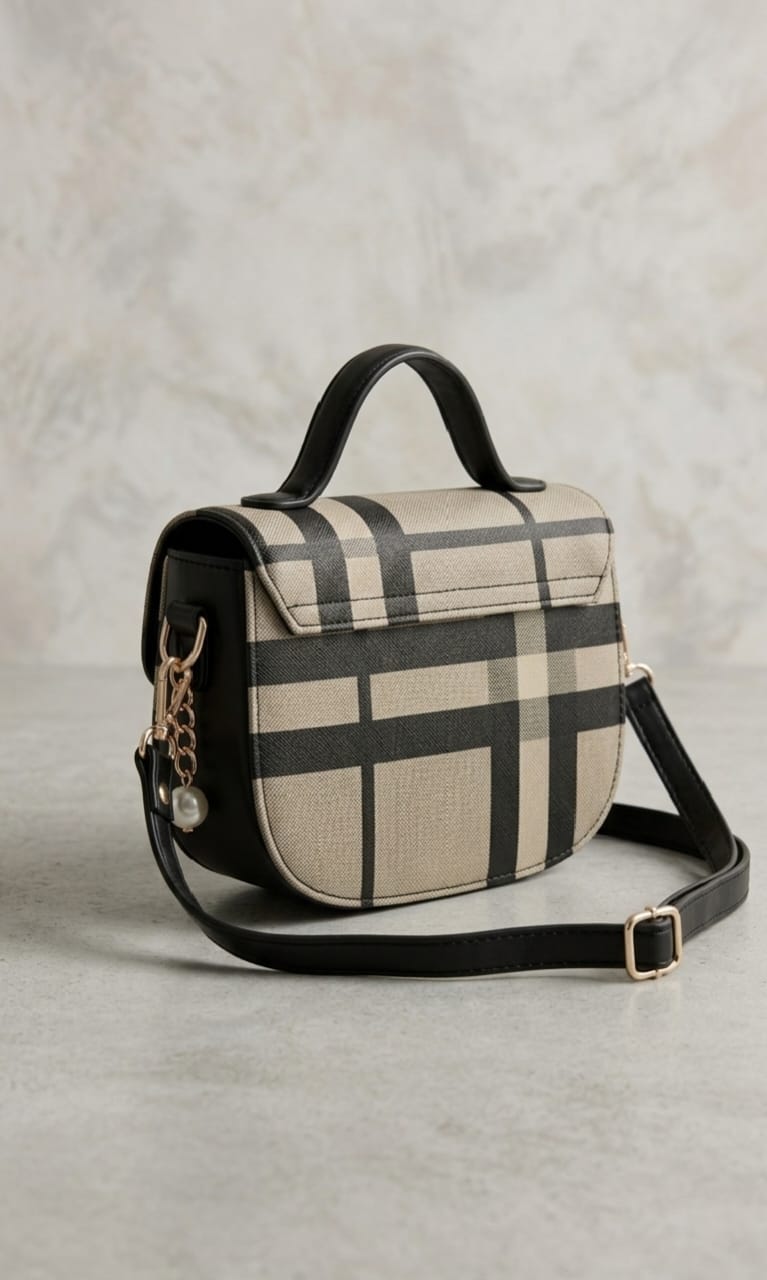 Elegant Pearl Chain Bow Handbag
