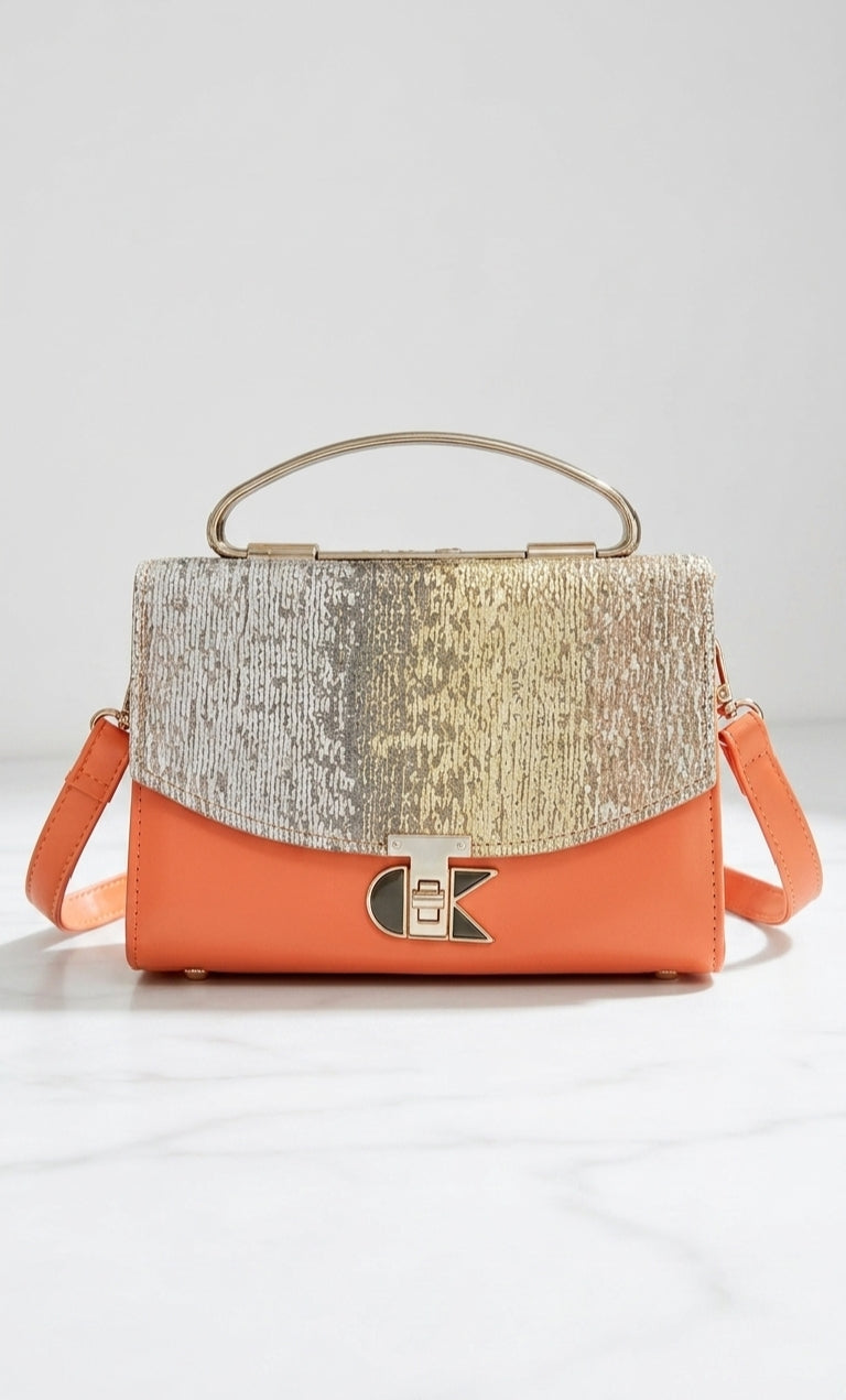 Orange Luxury Handbag for Women