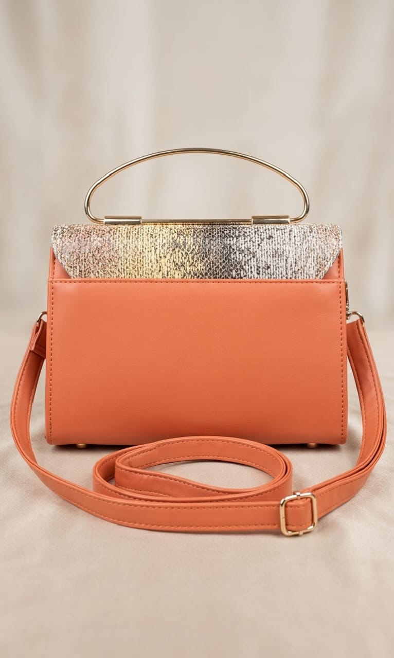 Orange Luxury Handbag for Women