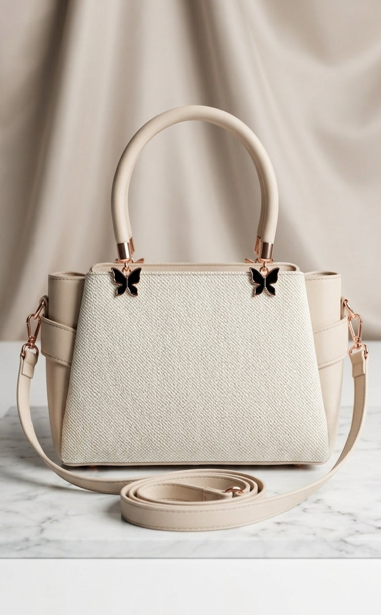 Beige Luxury Handbag for Women